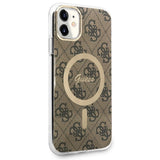 Guess GUHMN61H4STW iPhone 11 6.1" brun/brun hardcase 4G MagSafe