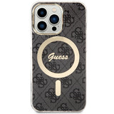 Guess GUHMP13LH4STK iPhone 13 Pro / 13 6,1" sort/sort hardcase 4G MagSafe