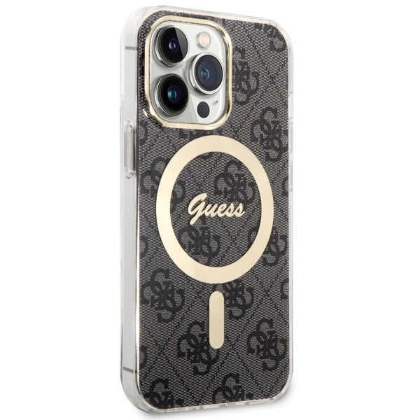 Guess GUHMP13LH4STK iPhone 13 Pro / 13 6,1" sort/sort hardcase 4G MagSafe