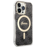 Guess GUHMP13LH4STK iPhone 13 Pro / 13 6,1" sort/sort hardcase 4G MagSafe