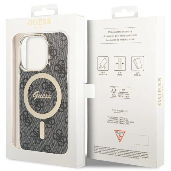 Guess GUHMP13LH4STK iPhone 13 Pro / 13 6,1" sort/sort hardcase 4G MagSafe