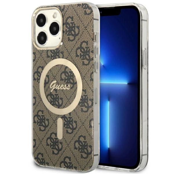 Guess GUHMP13XH4STW iPhone 13 Pro Max 6.7" brun/brun hardcase 4G MagSafe
