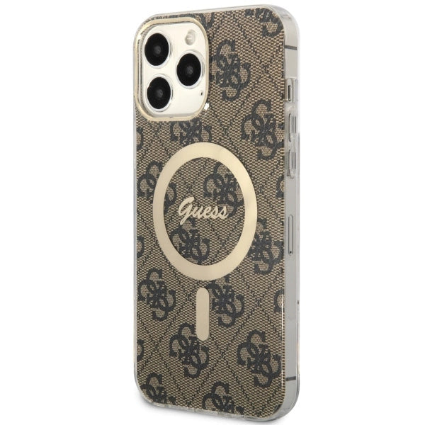 Guess GUHMP13XH4STW iPhone 13 Pro Max 6.7" brun/brun hardcase 4G MagSafe