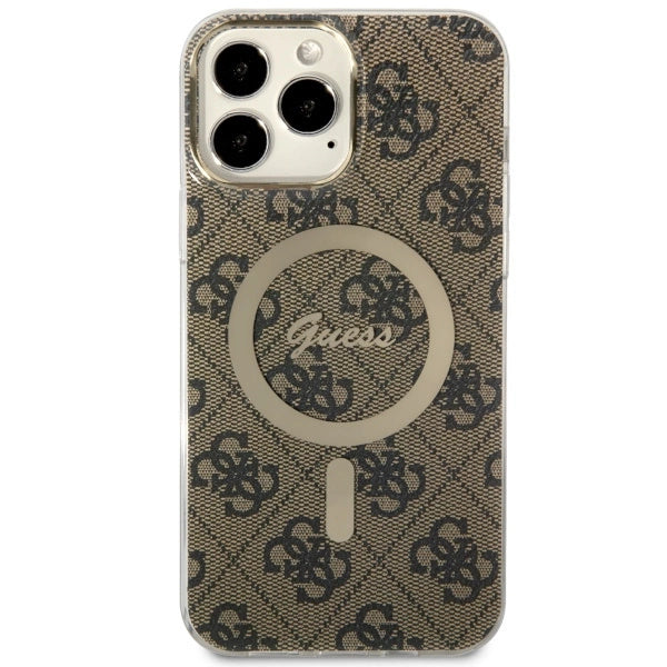 Guess GUHMP13XH4STW iPhone 13 Pro Max 6.7" brun/brun hardcase 4G MagSafe
