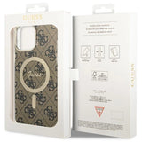 Guess GUHMP13XH4STW iPhone 13 Pro Max 6.7" brun/brun hardcase 4G MagSafe