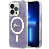 Guess GUHMP14LH4STU iPhone 14 Pro 6.1" lilla/lila hardcase 4G MagSafe