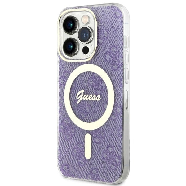 Guess GUHMP14LH4STU iPhone 14 Pro 6.1" lilla/lila hardcase 4G MagSafe
