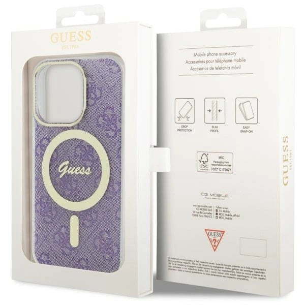 Guess GUHMP14LH4STU iPhone 14 Pro 6.1" lilla/lila hardcase 4G MagSafe