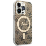 Guess GUHMP14LH4STW iPhone 14 Pro 6,1" brun/brun hardcase 4G MagSafe