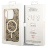 Guess GUHMP14LH4STW iPhone 14 Pro 6,1" brun/brun hardcase 4G MagSafe