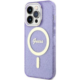 Guess GUHMP14LHCMCGU iPhone 14 Pro 6.1" lilla/lila hardcase Glitter Gold MagSafe