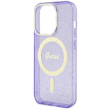Guess GUHMP14LHCMCGU iPhone 14 Pro 6.1" lilla/lila hardcase Glitter Gold MagSafe
