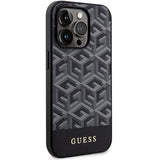 Guess GUHMP14LHGCFSEK iPhone 14 Pro 6.1" sort/sort hardcase GCube Stripes MagSafe