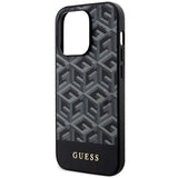 Guess GUHMP14LHGCFSEK iPhone 14 Pro 6.1" sort/sort hardcase GCube Stripes MagSafe