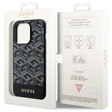 Guess GUHMP14LHGCFSEK iPhone 14 Pro 6.1" sort/sort hardcase GCube Stripes MagSafe