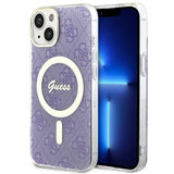 Guess GUHMP14MH4STU iPhone 14 Plus 6.7" lilla/lila hardcase 4G MagSafe