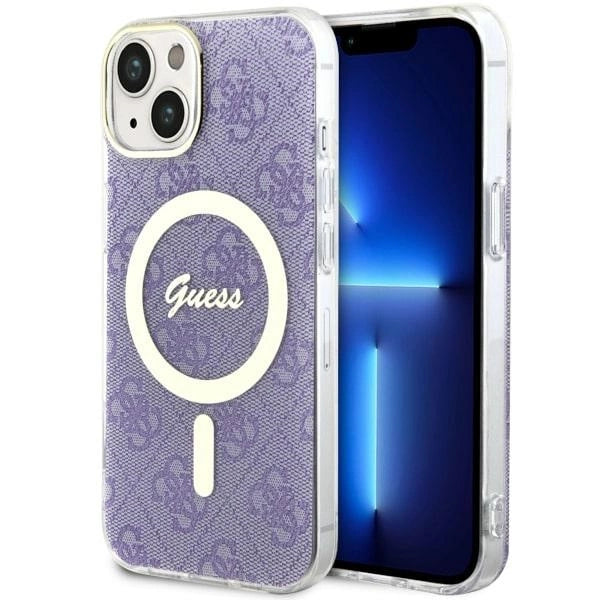 Guess 4G MagSafe-hylster til iPhone 14 - lilla