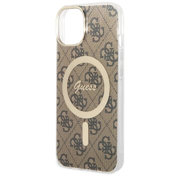 Guess 4G MagSafe-fodral til iPhone 14 - brun