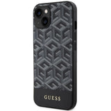 Guess GUHMP14SHGCFSEK iPhone 14 6.1" sort/sort hardcase GCube Stripes MagSafe