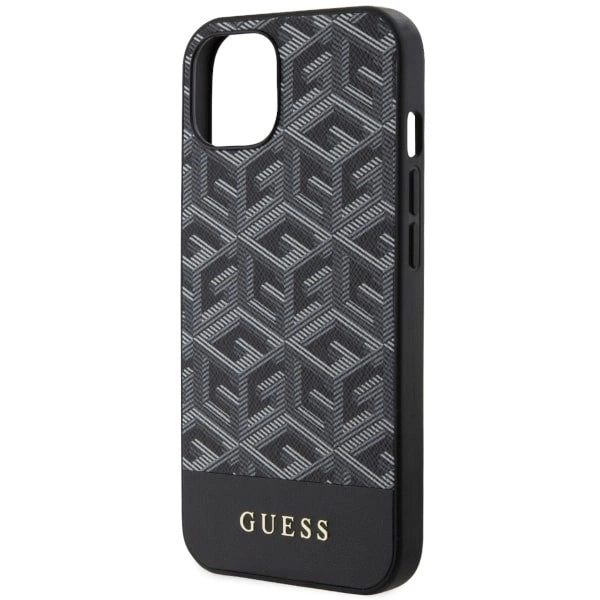 Guess GUHMP14SHGCFSEK iPhone 14 6.1" sort/sort hardcase GCube Stripes MagSafe