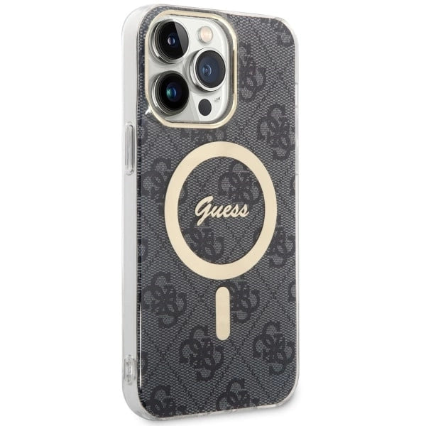 Guess 4G MagSafe-hylster til iPhone 14 Pro Max - sort