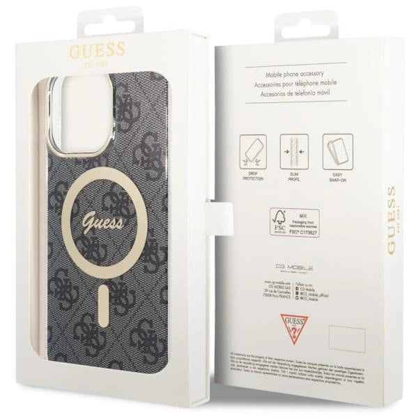 Guess 4G MagSafe-hylster til iPhone 14 Pro Max - sort