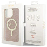 Guess 4G MagSafe-hylster til iPhone 14 Pro Max - pink