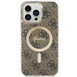 Guess GUHMP14XH4STW iPhone 14 Pro Max 6.7" brun/brun hardcase 4G MagSafe