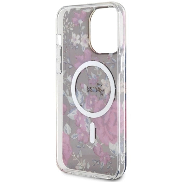 Guess GUHMP14XHCFWSA iPhone 14 Pro Max 6.7" grøn/khaki hardcase Flower MagSafe