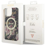 Guess GUHMP14XHCFWSK iPhone 14 Pro Max 6.7" sort/sort hardcase Flower MagSafe