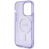 Guess GUHMP14XHCMCGU iPhone 14 Pro Max 6.7" lilla/lila hardcase Glitter Gold MagSafe