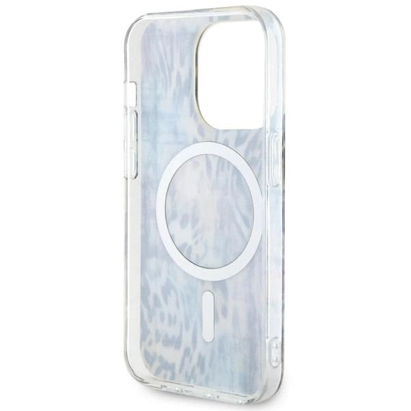 Guess GUHMP14XHLEOPWB iPhone 14 Pro Max 6.7" blå/blå hardcase Leopard MagSafe