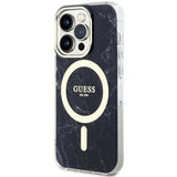 Guess GUHMP14XPCUMAK iPhone 14 Pro Max 6.7" sort/sort hardcase Marble MagSafe