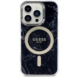 Guess GUHMP14XPCUMAK iPhone 14 Pro Max 6.7" sort/sort hardcase Marble MagSafe