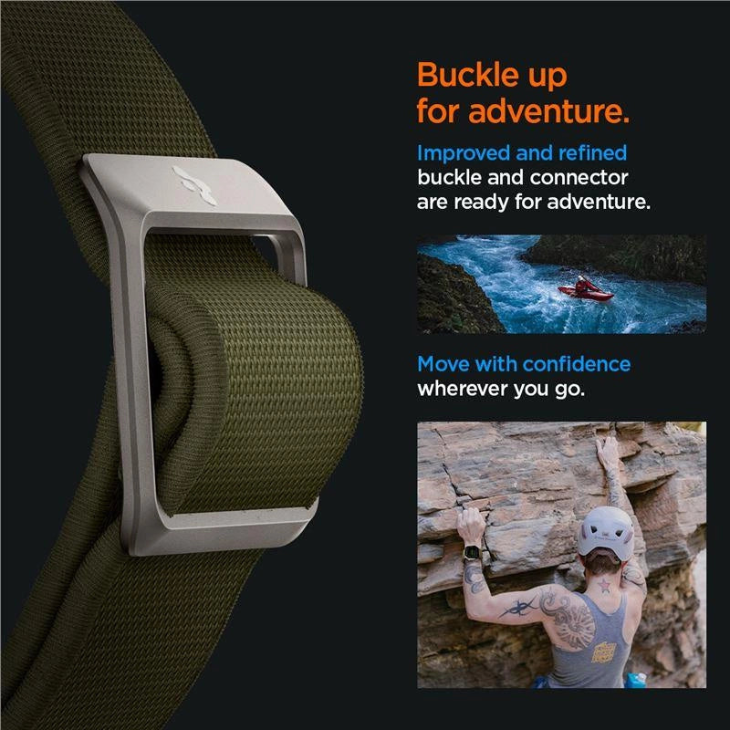Spigen Fit Lite Ultra Strap til Apple Watch 4 / 5 / 6 / 7 / 8 / SE / Ultra (42/44/45/49 mm) - Grøn