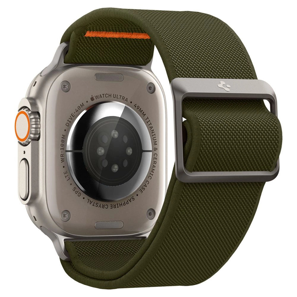 Spigen Fit Lite Ultra Strap til Apple Watch 4 / 5 / 6 / 7 / 8 / SE / Ultra (42/44/45/49 mm) - Grøn