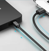 Grøn USB-kabel - mini USB 480 Mbps 1 m sort (US132 10355)