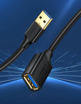 Ugreen kabelforlængelseskabel USB 3.0 (kvindelig) - USB 3.0 (mandlig) adapter 1m sort (10368)