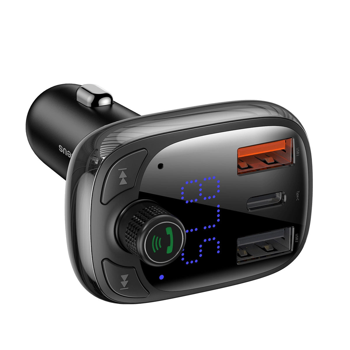 Bluetooth-sender / biloplader Baseus S-13 (Overseas Edition) - sort