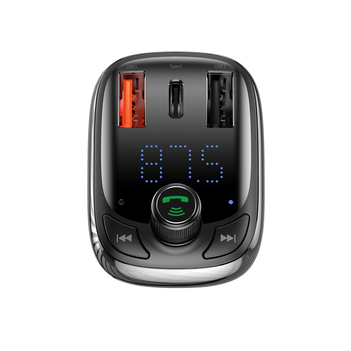 Bluetooth-sender / biloplader Baseus S-13 (Overseas Edition) - sort