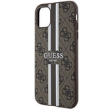 Guess GUHMN61P4RPSW iPhone 11 / Xr brun/brun hardcase 4G Printed Stripes MagSafe