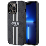 Guess GUHMP13LP4RPSK iPhone 13 Pro / 13 6,1" sort/sort hardcase 4G Printed Stripes MagSafe