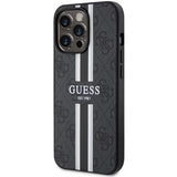 Guess GUHMP13LP4RPSK iPhone 13 Pro / 13 6,1" sort/sort hardcase 4G Printed Stripes MagSafe