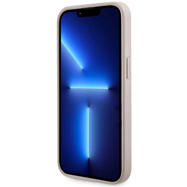 Guess GUHMP13LP4RPSP iPhone 13 Pro / 13 6.1" pink/pink hardcase 4G Printed Stripes MagSafe