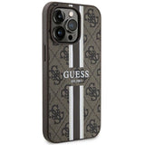 Guess GUHMP13LP4RPSW iPhone 13 Pro / 13 6.1" brun/brun hardcase 4G Printed Stripes MagSafe