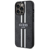 Guess GUHMP13XP4RPSK iPhone 13 Pro Max 6.7" sort/sort hardcase 4G Printed Stripes MagSafe