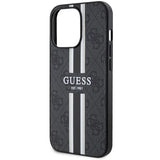 Guess GUHMP13XP4RPSK iPhone 13 Pro Max 6.7" sort/sort hardcase 4G Printed Stripes MagSafe