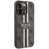 Guess GUHMP13XP4RPSW iPhone 13 Pro Max 6.7" brun/brun hardcase 4G Printed Stripes MagSafe