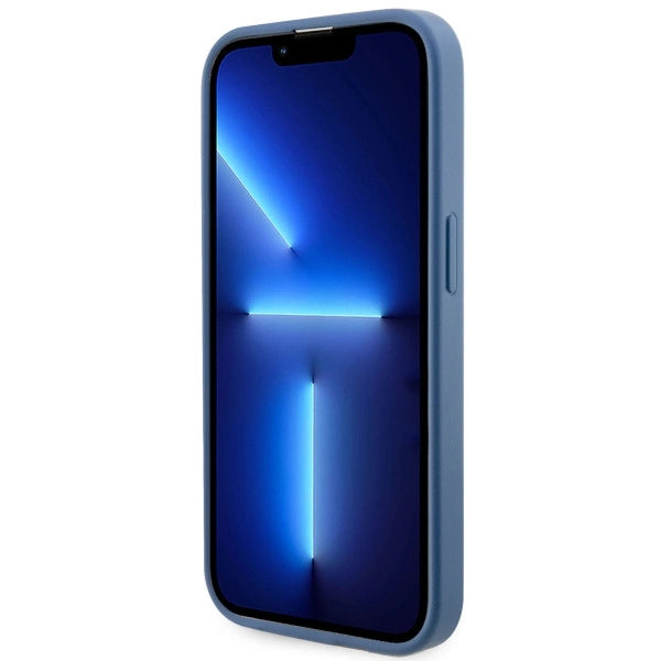 Guess GUHMP14LP4RPSB iPhone 14 Pro 6.1" blå/blå hardcase 4G Printed Stripes MagSafe