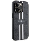 Guess GUHMP14LP4RPSK iPhone 14 Pro 6.1" sort/sort hardcase 4G Printed Stripes MagSafe